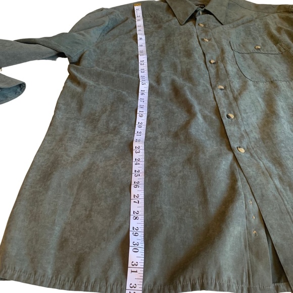 Hathaway Men's Faux Suede Button Down XL - Picture 4 of 6